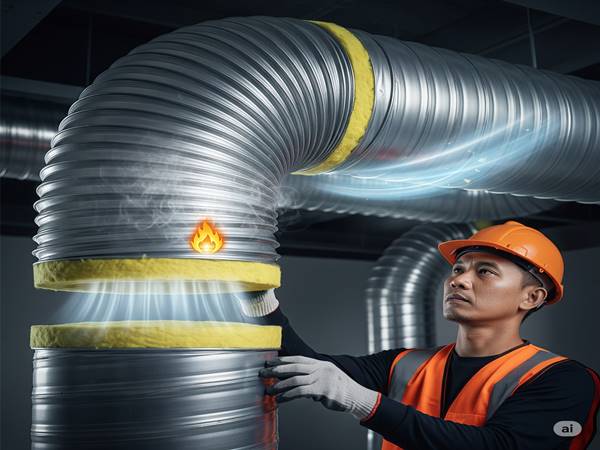 Aluminium Fleksibel Duct: Saluran Udara Tahan Api dengan Isolasi Glass Wool Berkualitas
