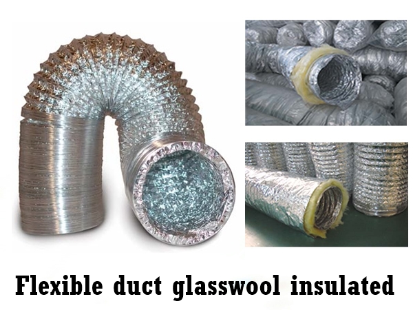 Flexible Duct Insulated / Flexible Duct Isolasi / Glasswool