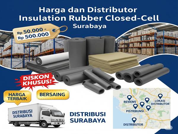 Harga dan Distributor Insulation Rubber Closed-Cell Surabaya