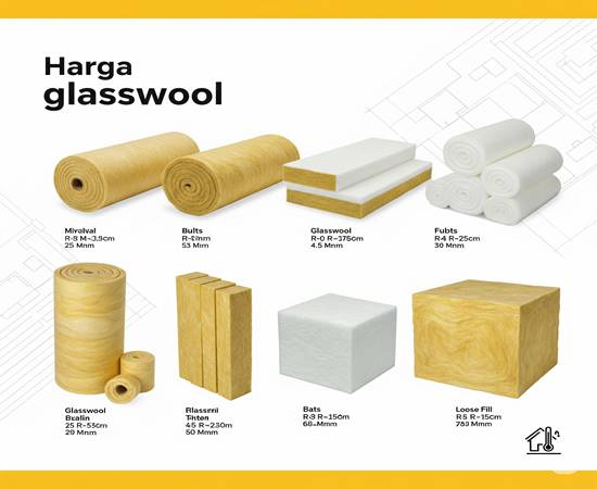 Merk dan Harga Glasswool Surabaya