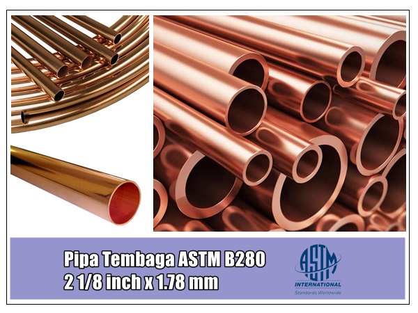 Pipa Tembaga Batang 2.1/8 inch x 1.78mm ASTM B280